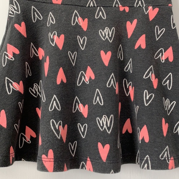 Cat & Jack 12m Gray Hearts Dress Short Sleeve EUC - Picture 6 of 9